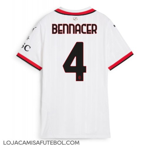 Camisa de Futebol AC Milan Ismael Bennacer #4 Equipamento Secundário Mulheres 2024-25 Manga Curta